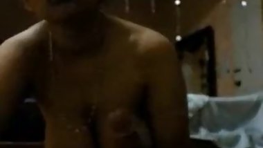 Desi indian young wife playing with hubbys cock