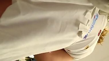 upskirt desigual dress 1