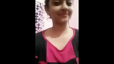 Indian girl show her body