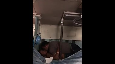 Desi romance couple in the train