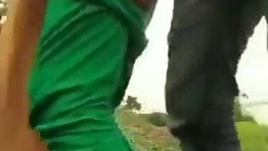 Desi lover outdoor quick suck & doggu fuck