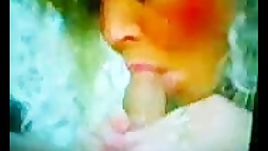 Blonde Western Woman sucking and fucking a Small Three Inch Asian Paki Dick