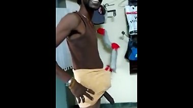 Tamil stud showing cock
