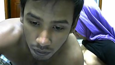 Newly married south indian couple with ultra hot babe WebCam Show (4)