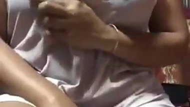 Desi Mom Shows Breast