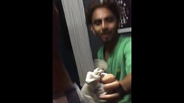 Two Men gives cumshot to cheap babe