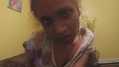 Pretty face latina dirty talking and teasing