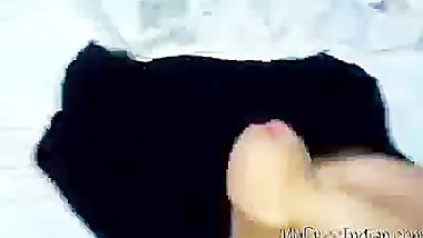 Jerking On Stolen Desi Panty indian desi indian cumshots arab