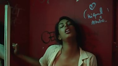 newly married Indian couple having sex at hotel toilet