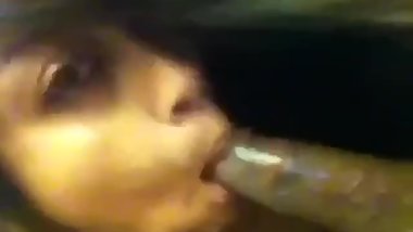 Cute Desi Girl Blows a Huge Brown Dick