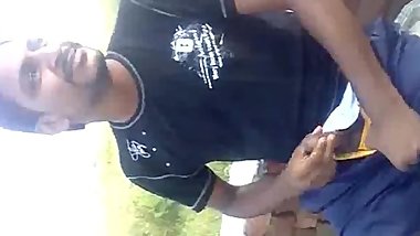 Straight Indian, Desi Wanking for His Friends in Public.