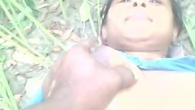 Desi Village Aunty Fucked Outdoor with Young Lover