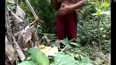 Desi girl in jungle