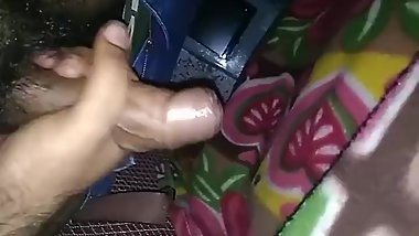 Horny while travelling huge cumshot in a bus