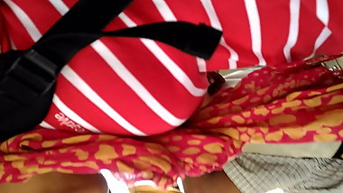 DESI BOOBS IN BUS