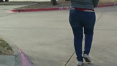 Following Big Booty Desi Arab Voyeur