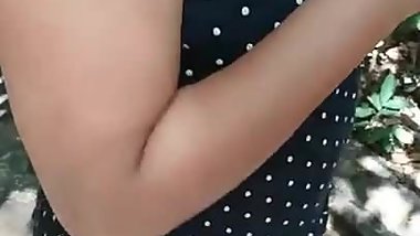 Talking Dring desi wife walking by lifting her dress