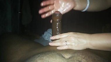 Chinese milking Indian desi cock massage with cum - Part 2