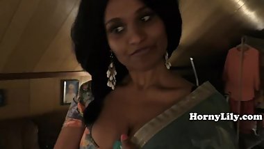 desi milf gives blowjob (hindi audio)