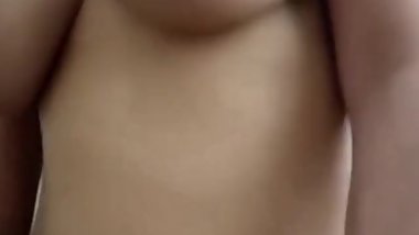 Desi house wife showing her big boobs to husband