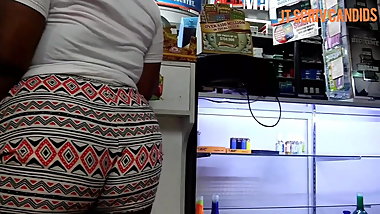 Crazy Beautiful Plump Ass Ebony Teen In Design Booty Shorts