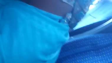 Desi boob show in Hyderabad bus