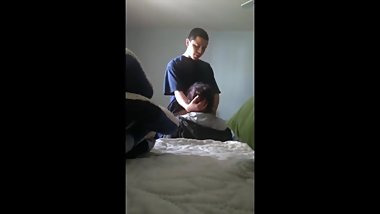 BUENAAAMUDO - SPANISH STEPSISTER TRYS TO MAKE BROTHER CUM - PART 2 -