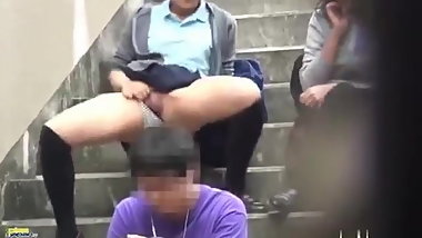 Pissing Desi girl on boy