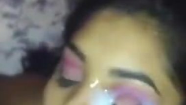 Desi Girl Takes Load To The Face
