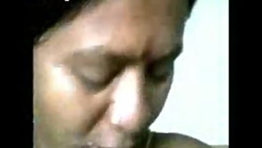 indian wife eating cum