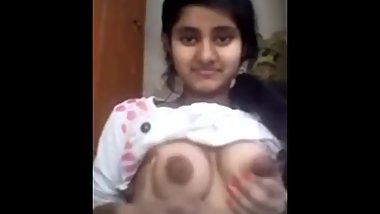 Part2- INNOCENT DESI GIRL SHOWING BOOBS  Hostel Girl  pussy licking