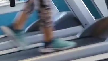 Desi Booty on Treadmill