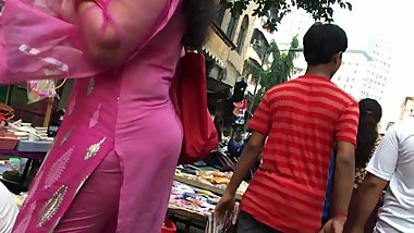 Beautiful Desi with Curvy Ass in Pink