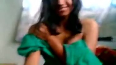 Desi Shy Slim Teen Bachi Shows Small Tender Boobs to BF