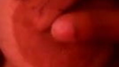 Playing with big round Indian desi boob