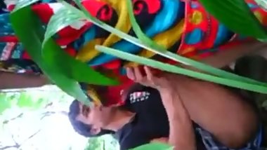 Indian guy fucking his aunt in the woods.